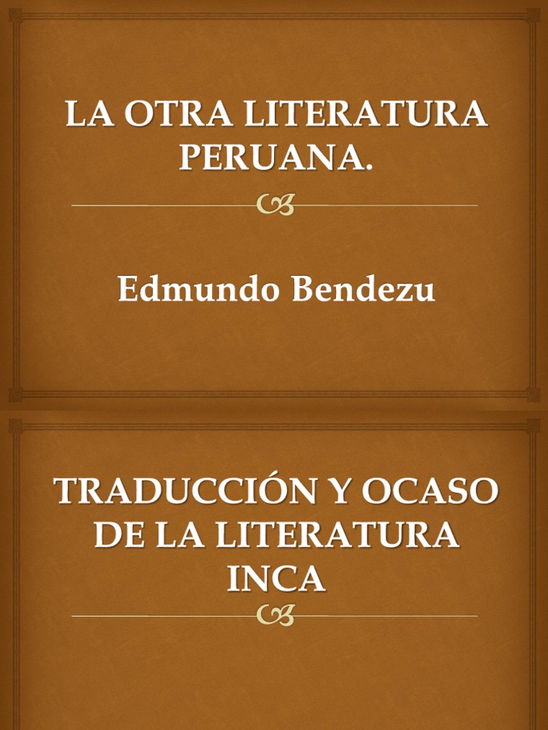 Literatura Incaica y su Legado | PDF | Imperio Inca | Traducciones