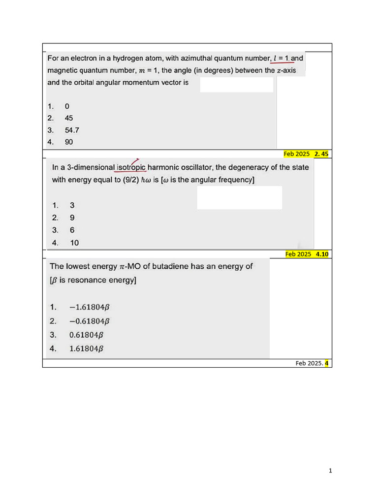 Quantum All Questions NET | PDF