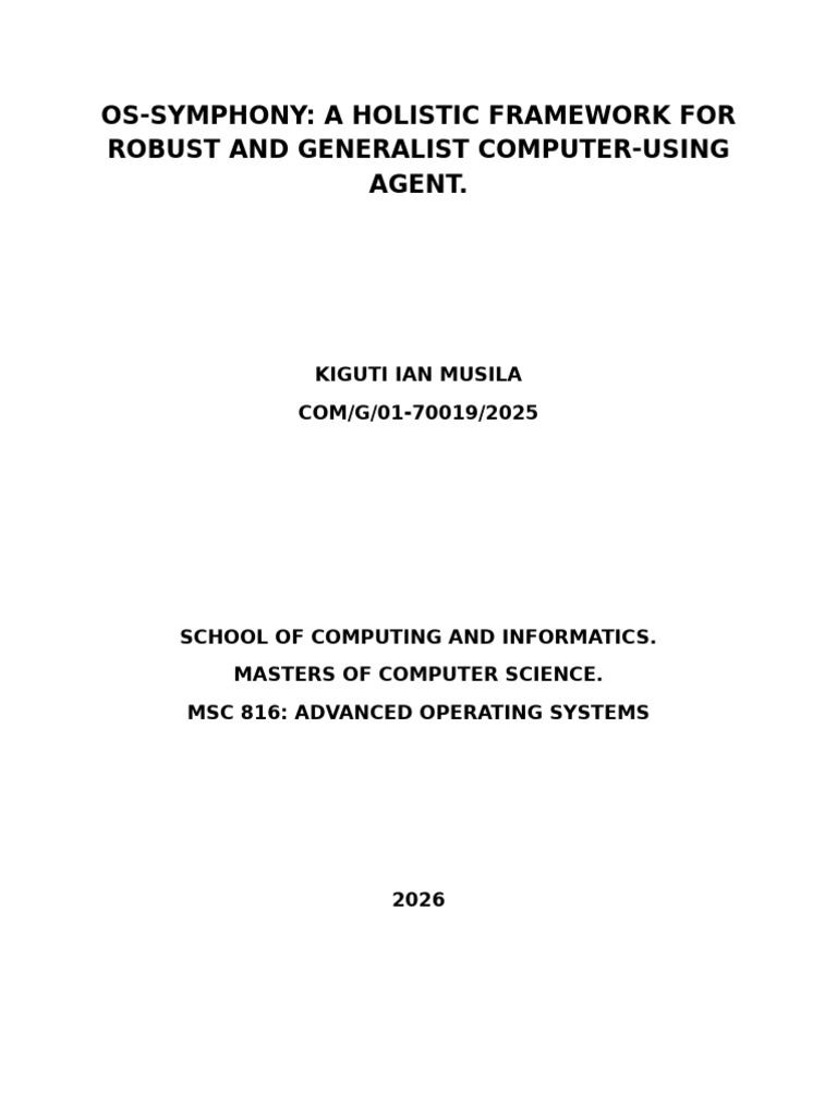 Operating Systems Concept Paper | PDF | Reliability Engineering ...