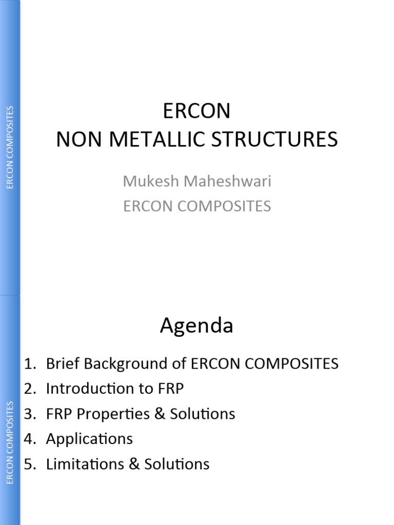 ERCON Presentation | PDF | Composite Material | Fibre Reinforced Plastic