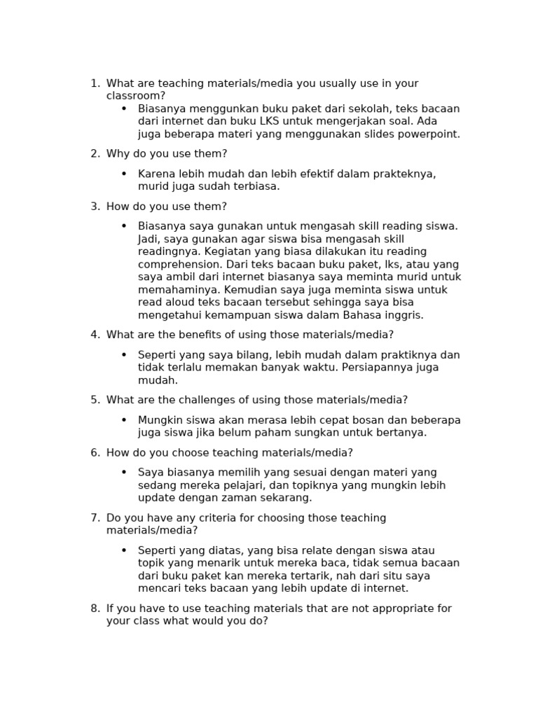 What Are Teaching Materials | PDF