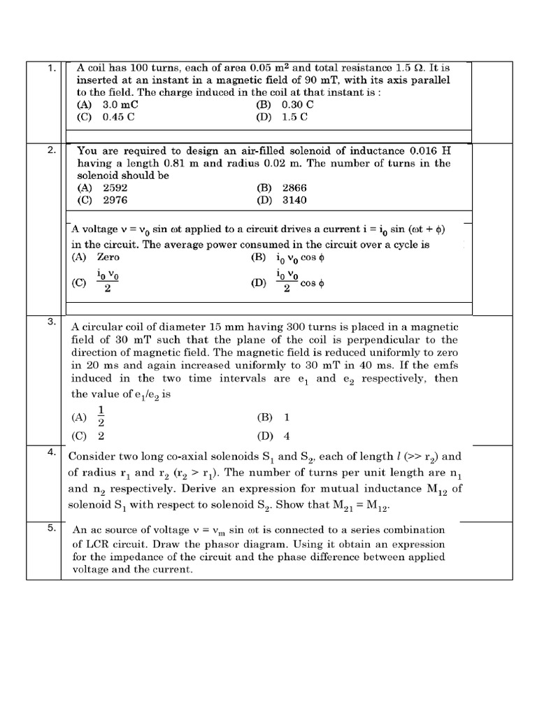 CH 6 and 7 Rev in Tuition QP 2025 Compartment Cbse Board QP | PDF