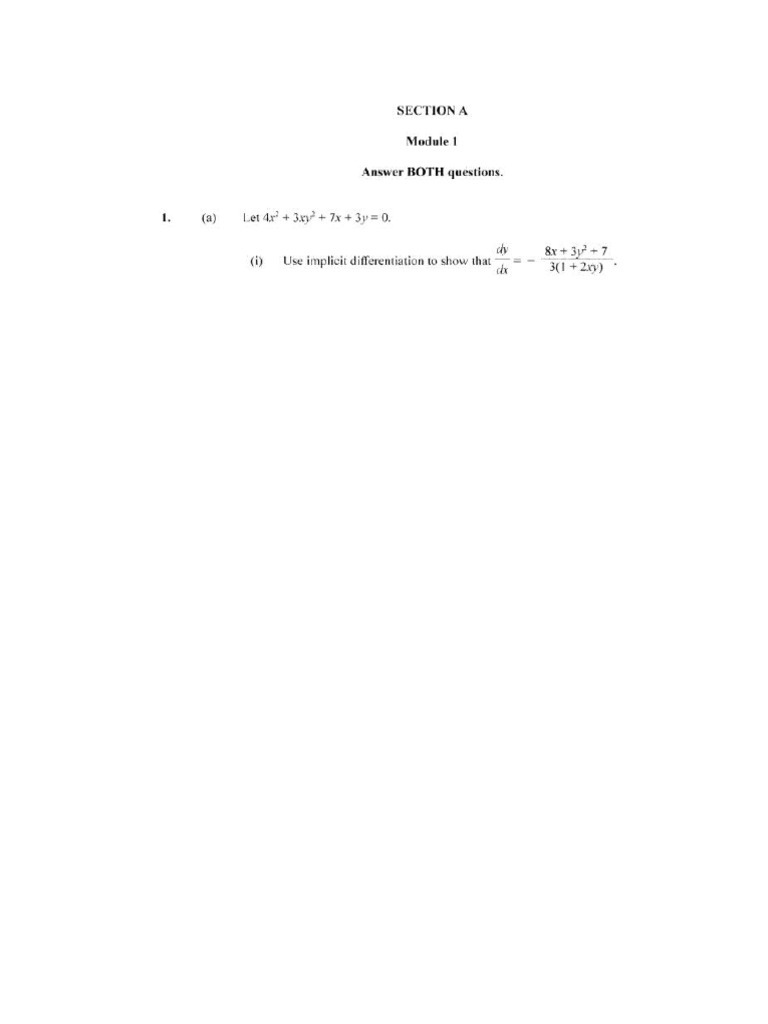 Math U2 2019 Mod 1 | PDF