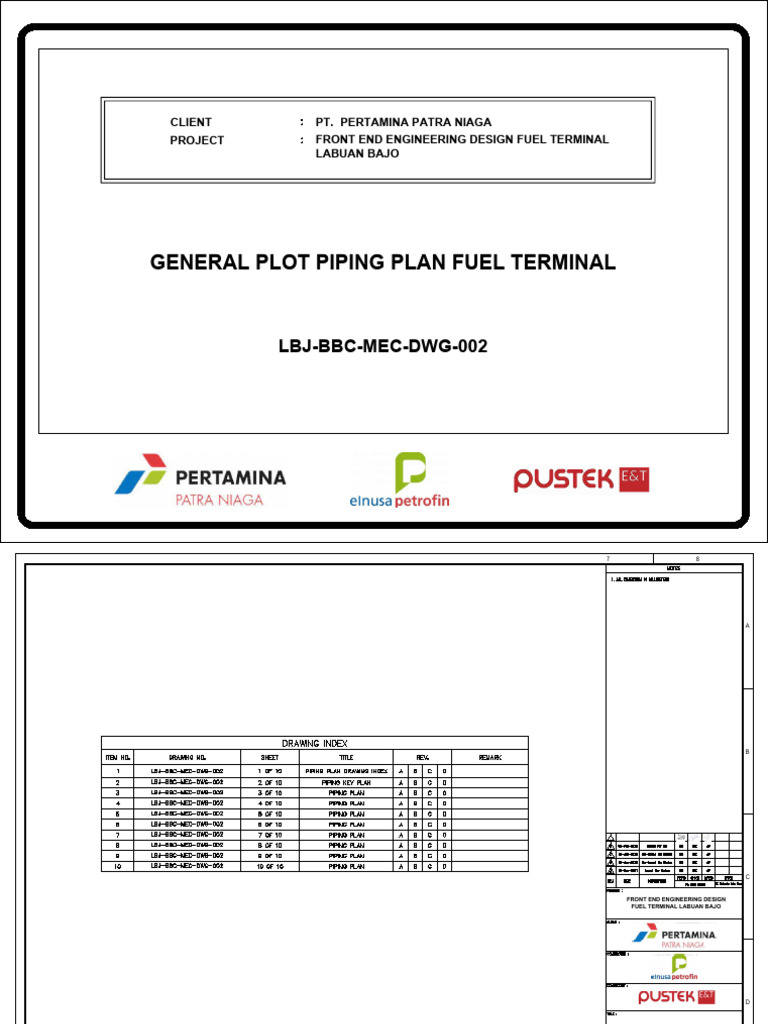 LBJ-BBC-MEC-DWG-002 General Plot Piping Plan Fuel Terminal Rev.0 IFB | PDF