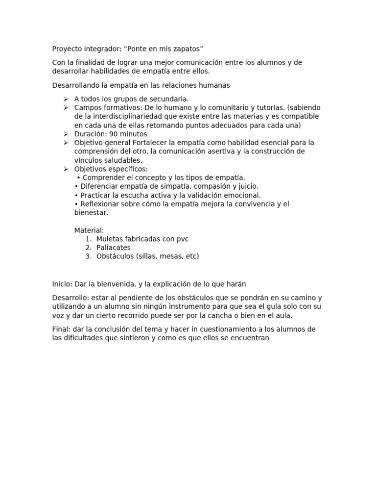 Proyecto Integrador | PDF