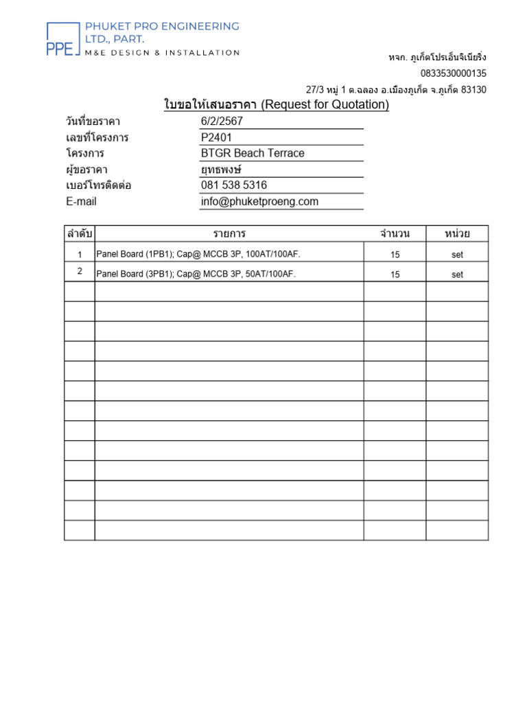 Panel Board | PDF