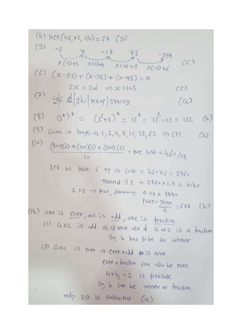 CSAT Paper 3 Solution | PDF