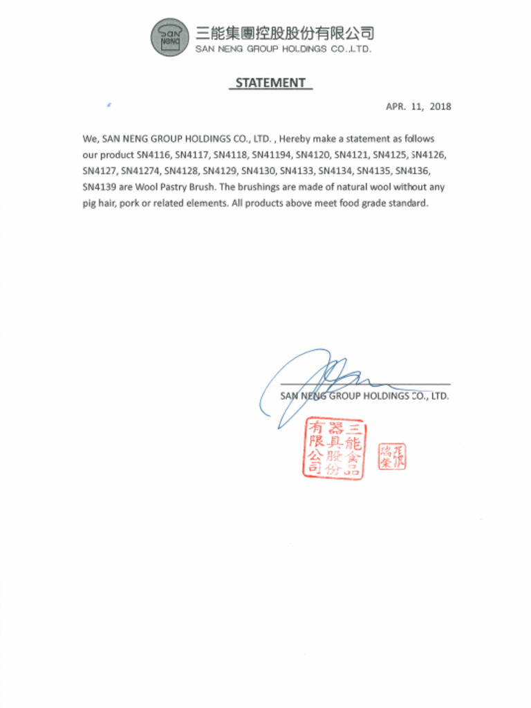 Statement of Wool Pastry Brush | PDF