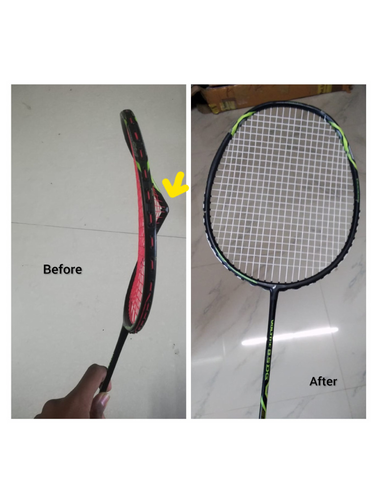 Racket Repair - Before and After Images | PDF