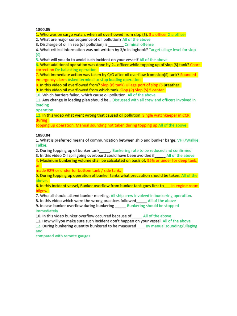 Basic Navigation Answer | PDF | Water Transport | Shipping