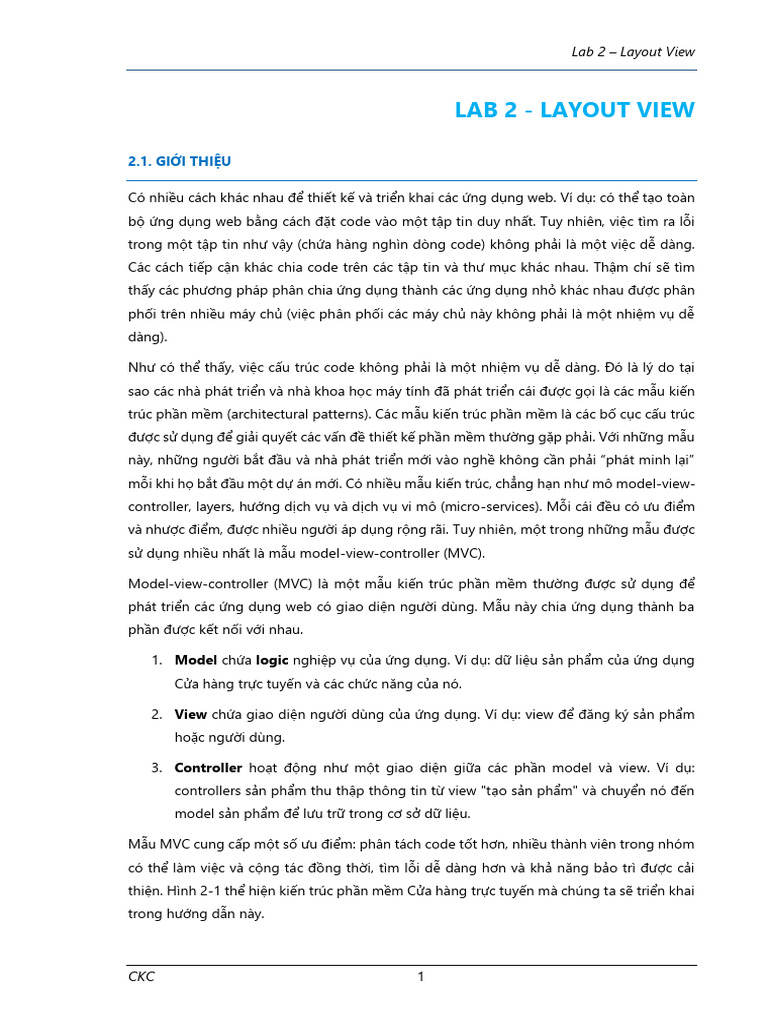Lab 02 - Layout View | PDF