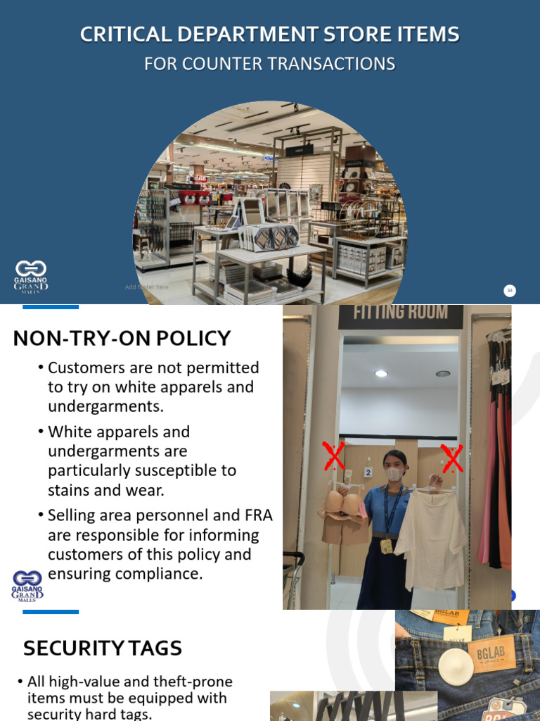 Critical Items For Counter Transactions | PDF | Point Of Sale