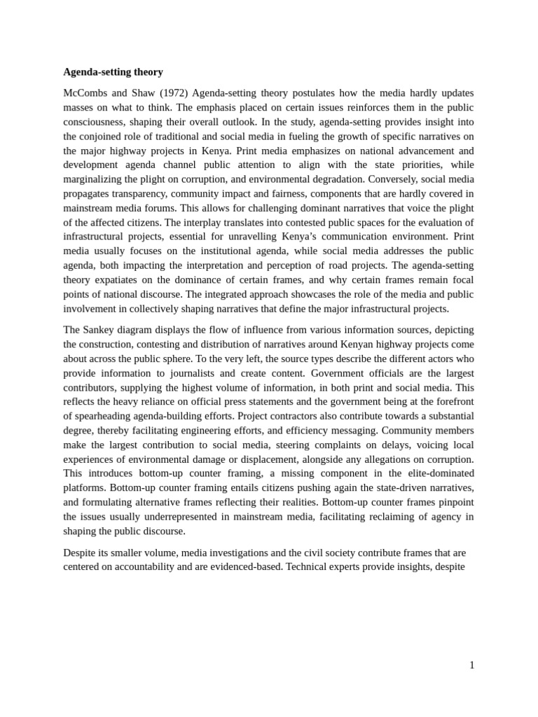 Analysis Road Networks | PDF | Mass Media | Human Communication