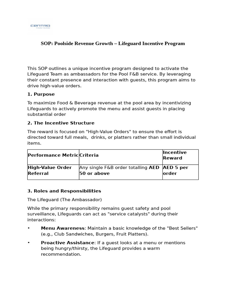 Pool Deck Incentive 2026 | PDF