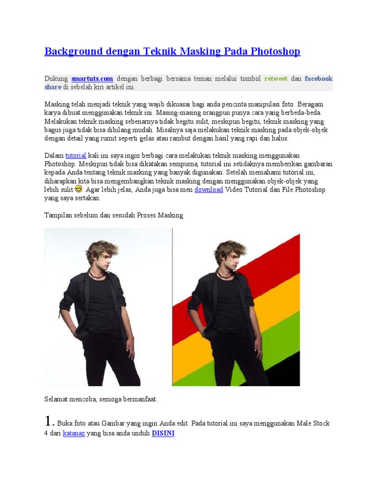 Teknik Masking Foto di Photoshop | PDF