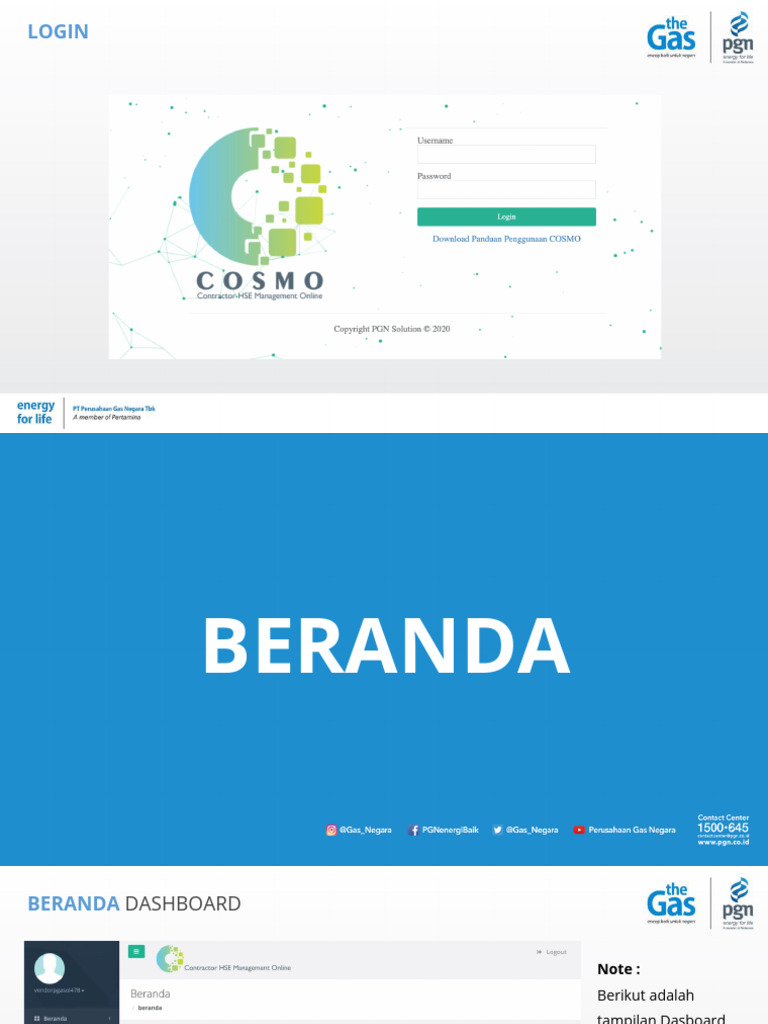 Contoh Panduan Penggunaan COSMO | PDF