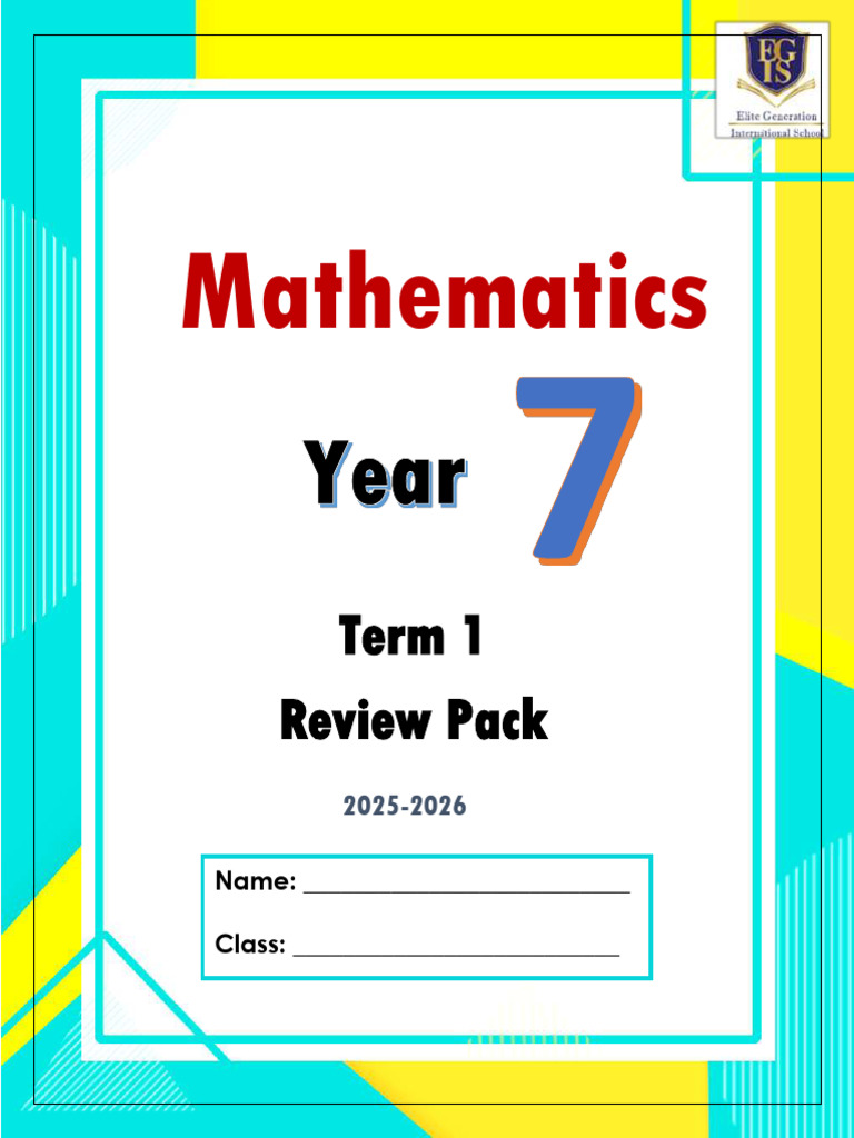 Review Pack Y7 | PDF | Multiplication | Significant Figures
