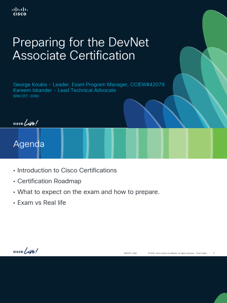 BRKCRT-2080 DevNet Exam | PDF | Cisco Certifications | Software