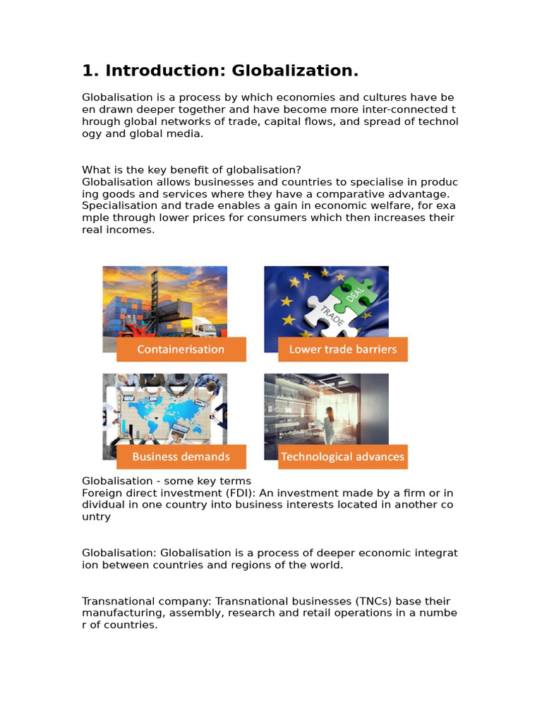 1 Introduction Globalization | PDF | Globalization | Climate Change