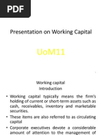 Presentation On Working Capital