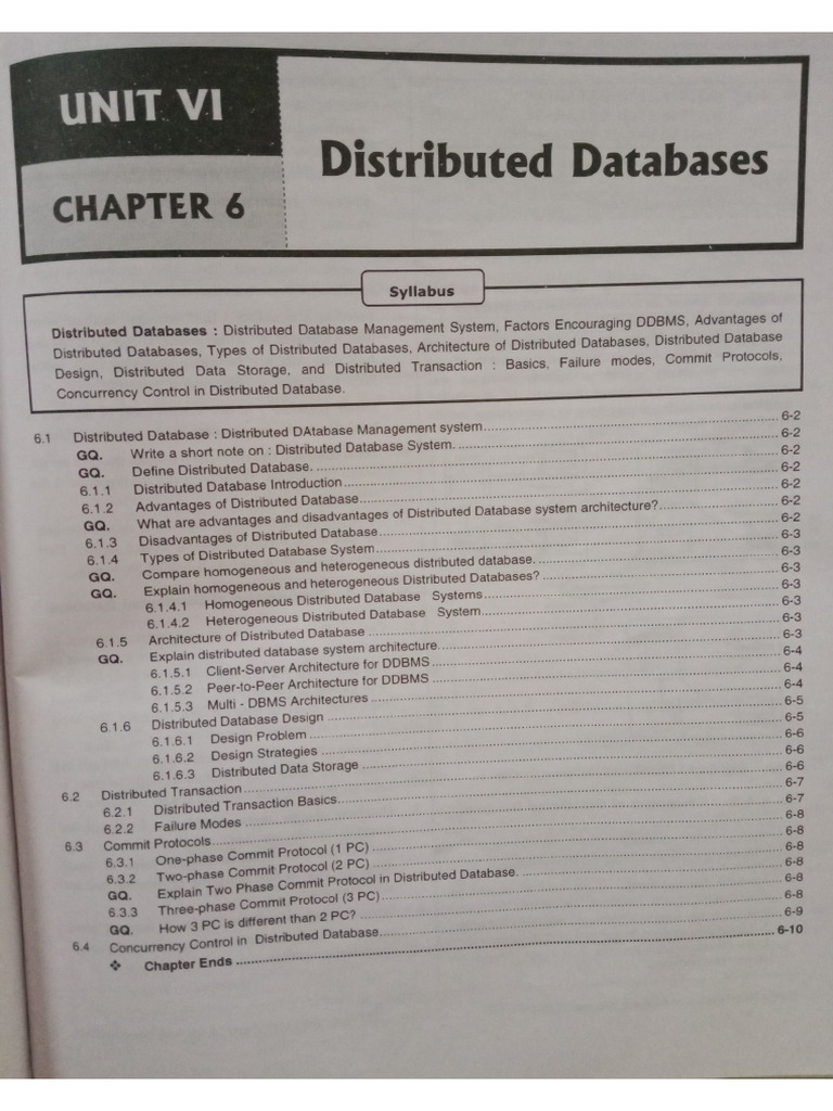 DBM Unit 6 | PDF