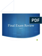 Final Exam Review: Basico I