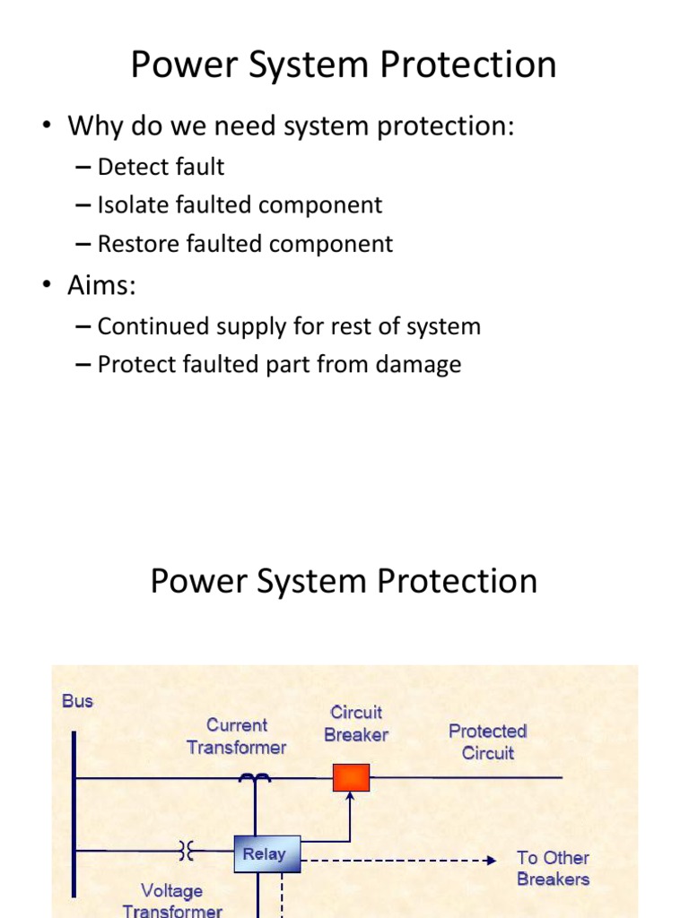 Overview of Power System Protection | PDF | Energy Technology ...