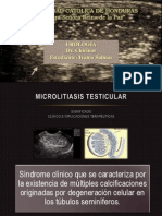 Microlitiasis Testicular