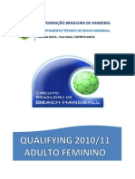 Relatorio Final Qualifying Adulto Feminino 2010