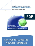 Relatorio-CB Beach Handball Fem 2010-11