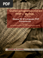 Formulario HTML con PHP en XAMPP | PDF | Php | Servidor HTTP Apache