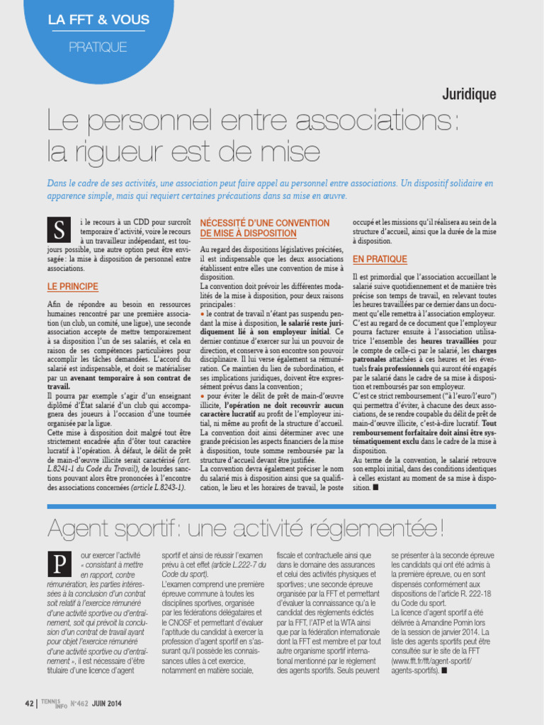 Le Personnel Entre Associations - La Rigueur Est de Mise | PDF | Des ...