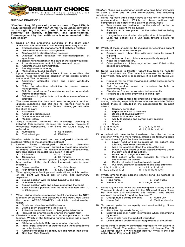 Pre Board NP 1 Final Proof Read | PDF | Urinary Incontinence | Urination