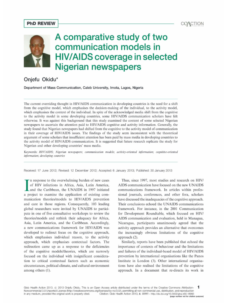 HIV Models Comparative Study | PDF