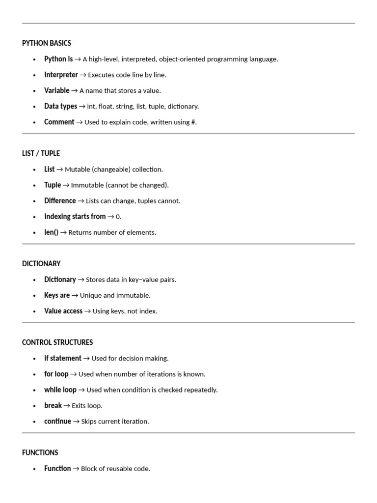 Python Basics | PDF