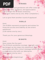 Debutante 18th Birthday Emcee Script | PDF