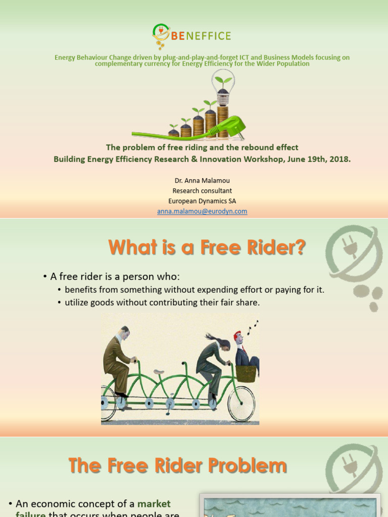 Free Riding and Rebound Effect Presentation - v2 | PDF | Efficient ...