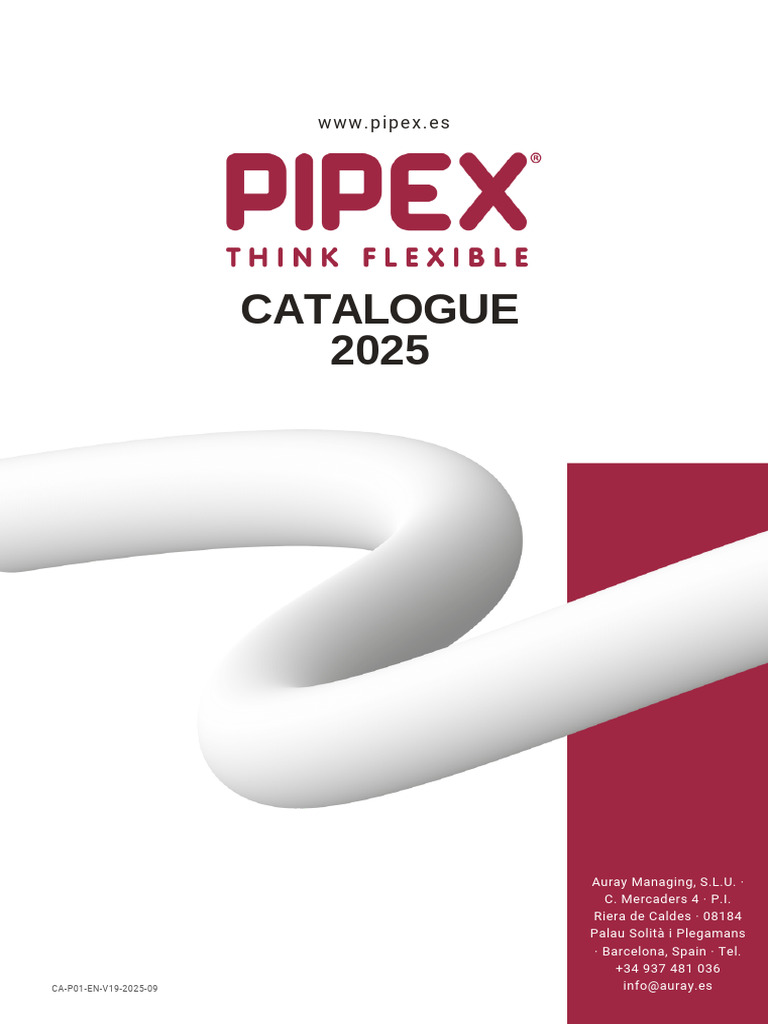 Catalogue - Pipex Range 2025 - PEXa, PE-RT & Multilayer | PDF | Pipe ...