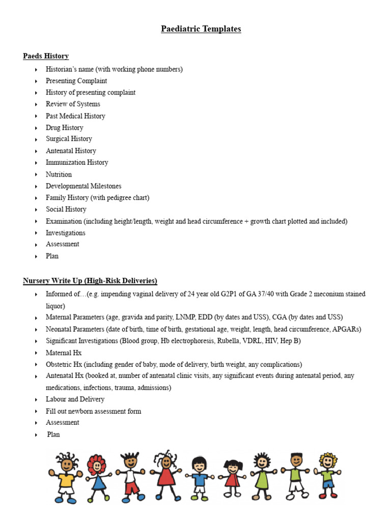 Paediatric Templates | PDF