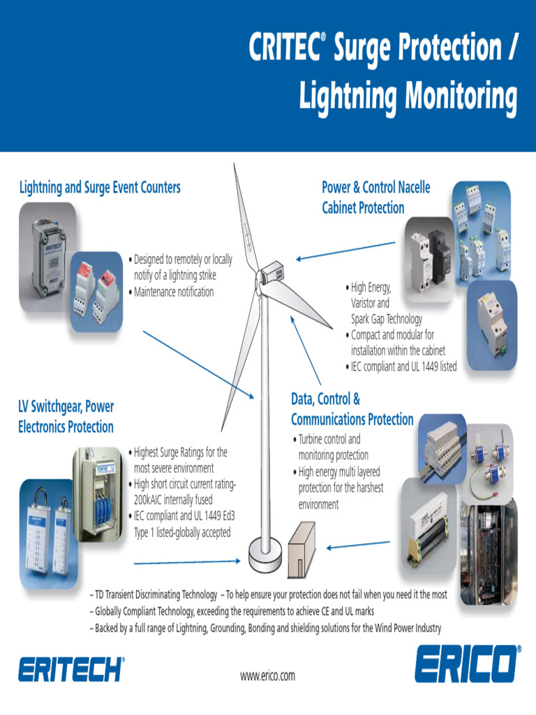 CRITEC - Surge Protection & Lightning Monitoring Wind Turbines | PDF ...