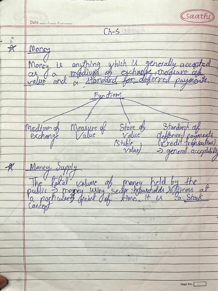 Money and Banking Notes | PDF