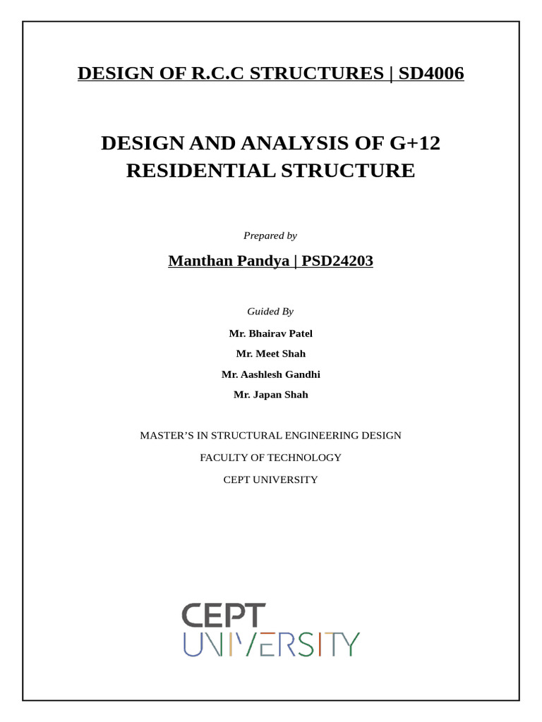 Final Report - Sem 2 Mid Jury | PDF | Structural Engineering | Building ...