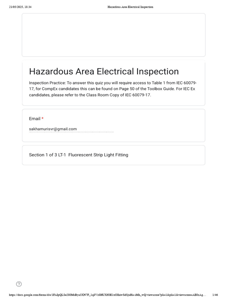 Hazardous Area Electrical Inspection 2 | PDF | Electrical Engineering ...