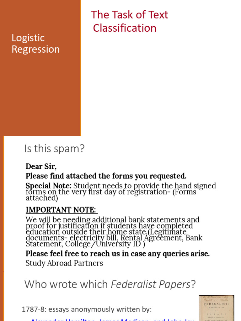Logistic Regression and Text Classification | PDF | Accuracy And ...