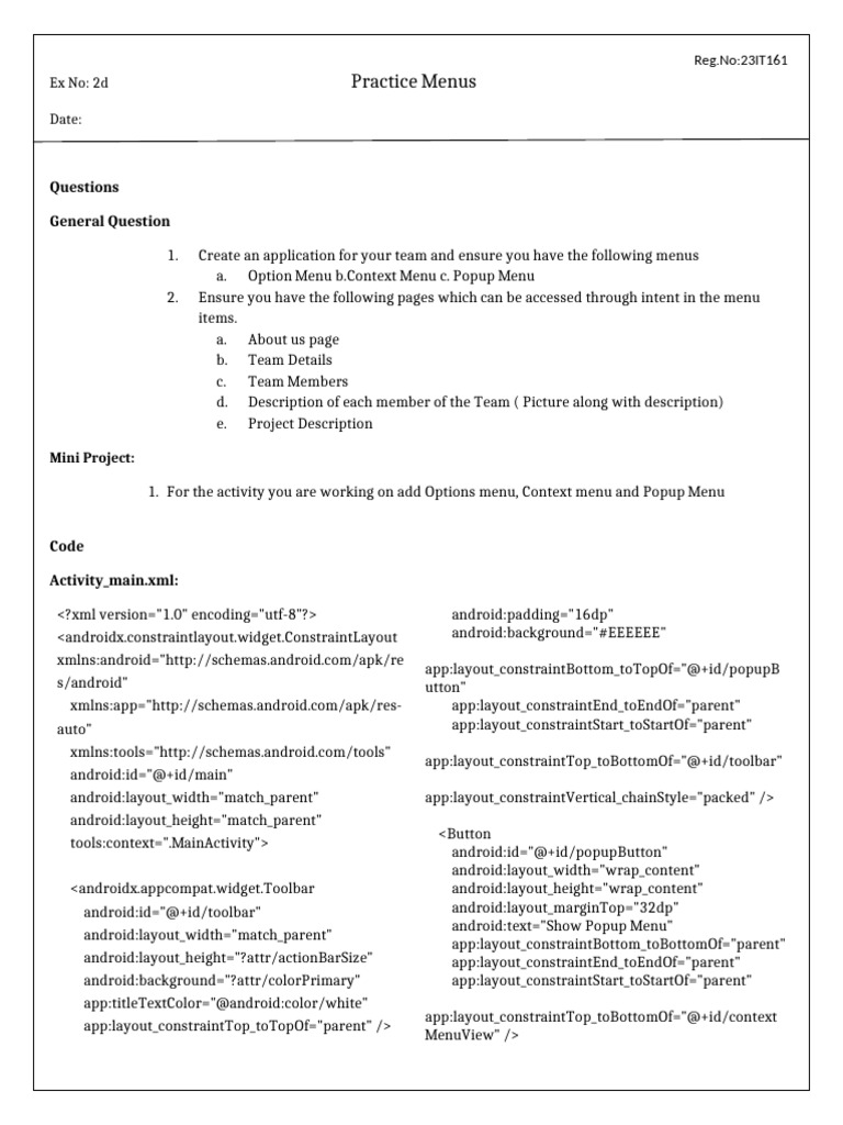Amash 2d MAD | PDF | Menu (Computing) | Android (Operating System)