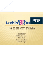 Revised Baskin Robbins Sales Strategy in India Case Analysis