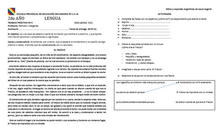 TP #6 - 2 Año Lengua-2021 | PDF