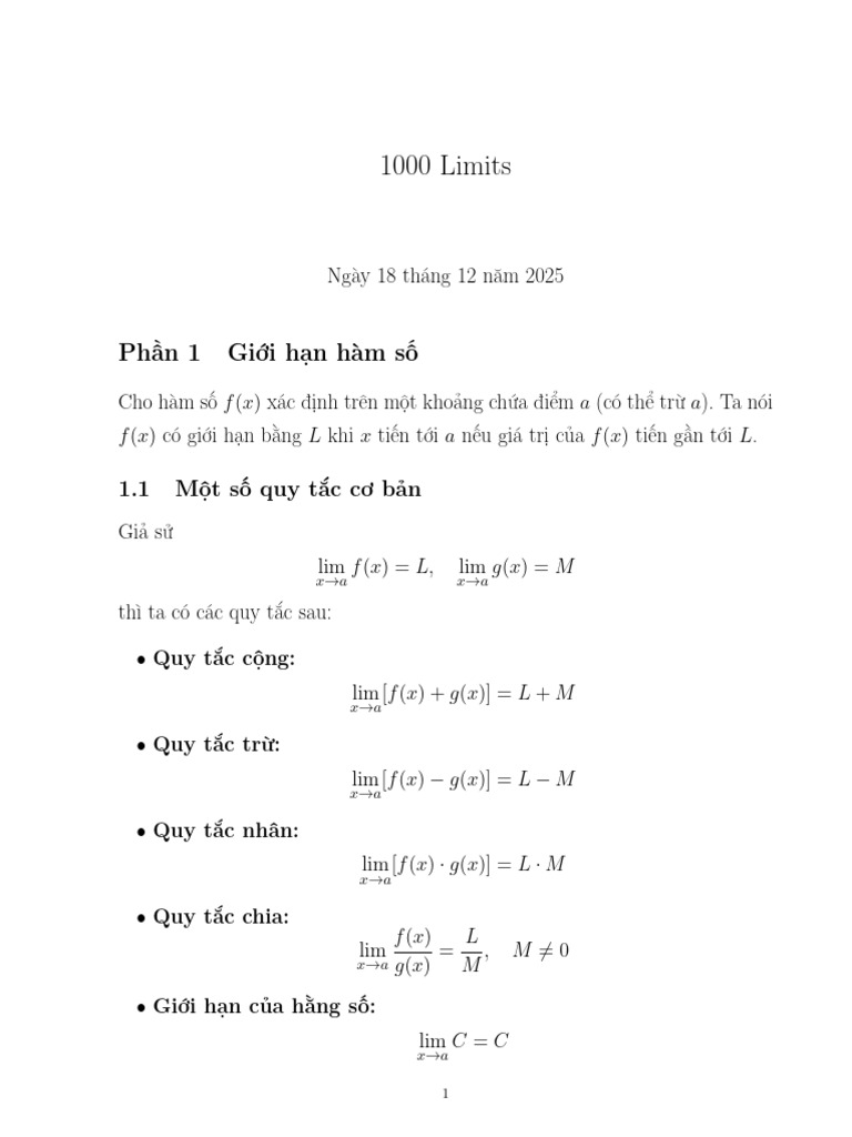 1000 Limits | PDF