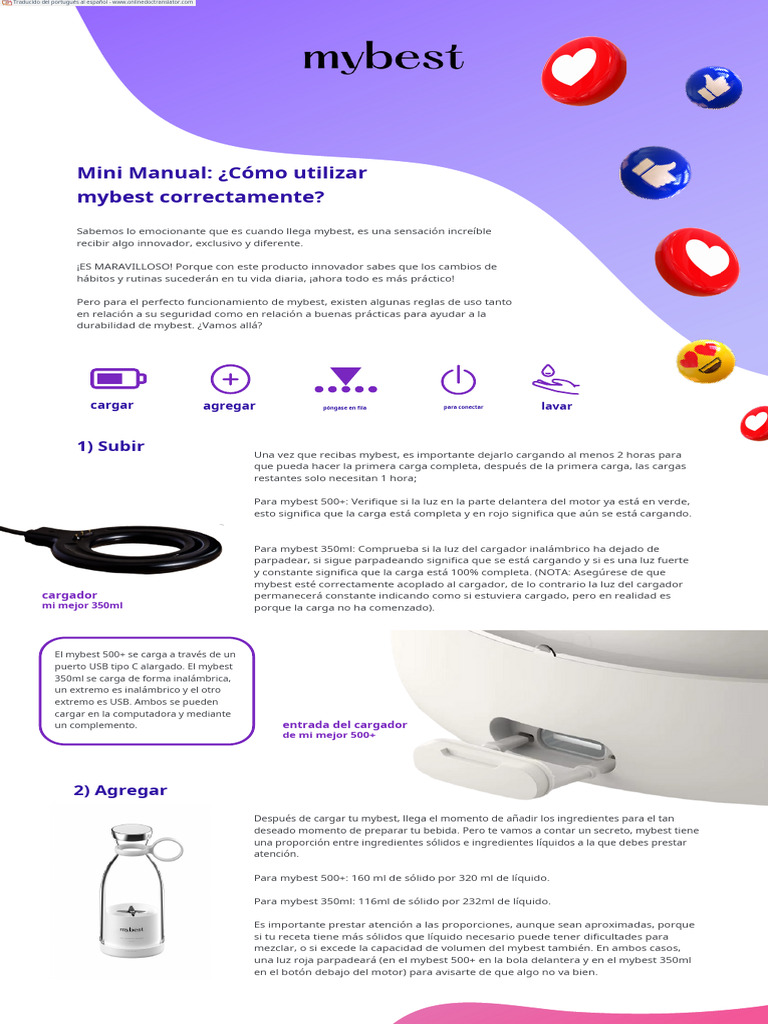 Mini Manual de Usabilidade Da Mybest .Pt.es | PDF