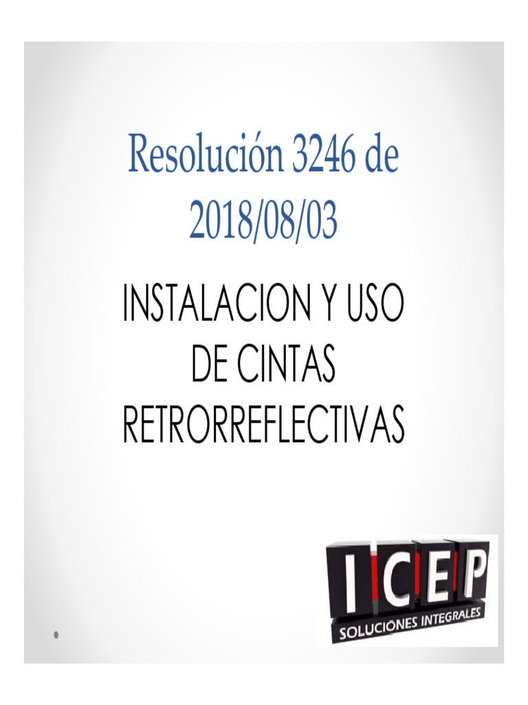 CINTAS REFLECTIVAS | PDF
